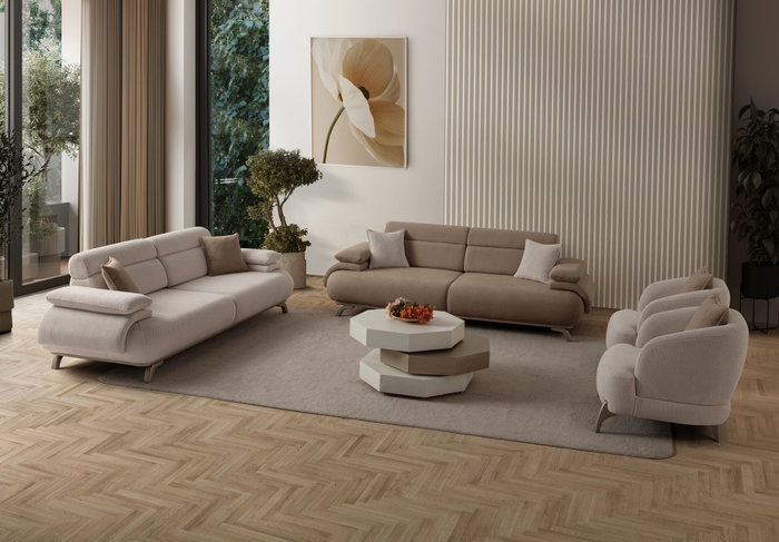 Atelier Del Sofa Bonjo Silver - Latte